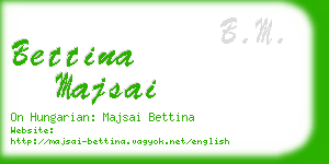 bettina majsai business card